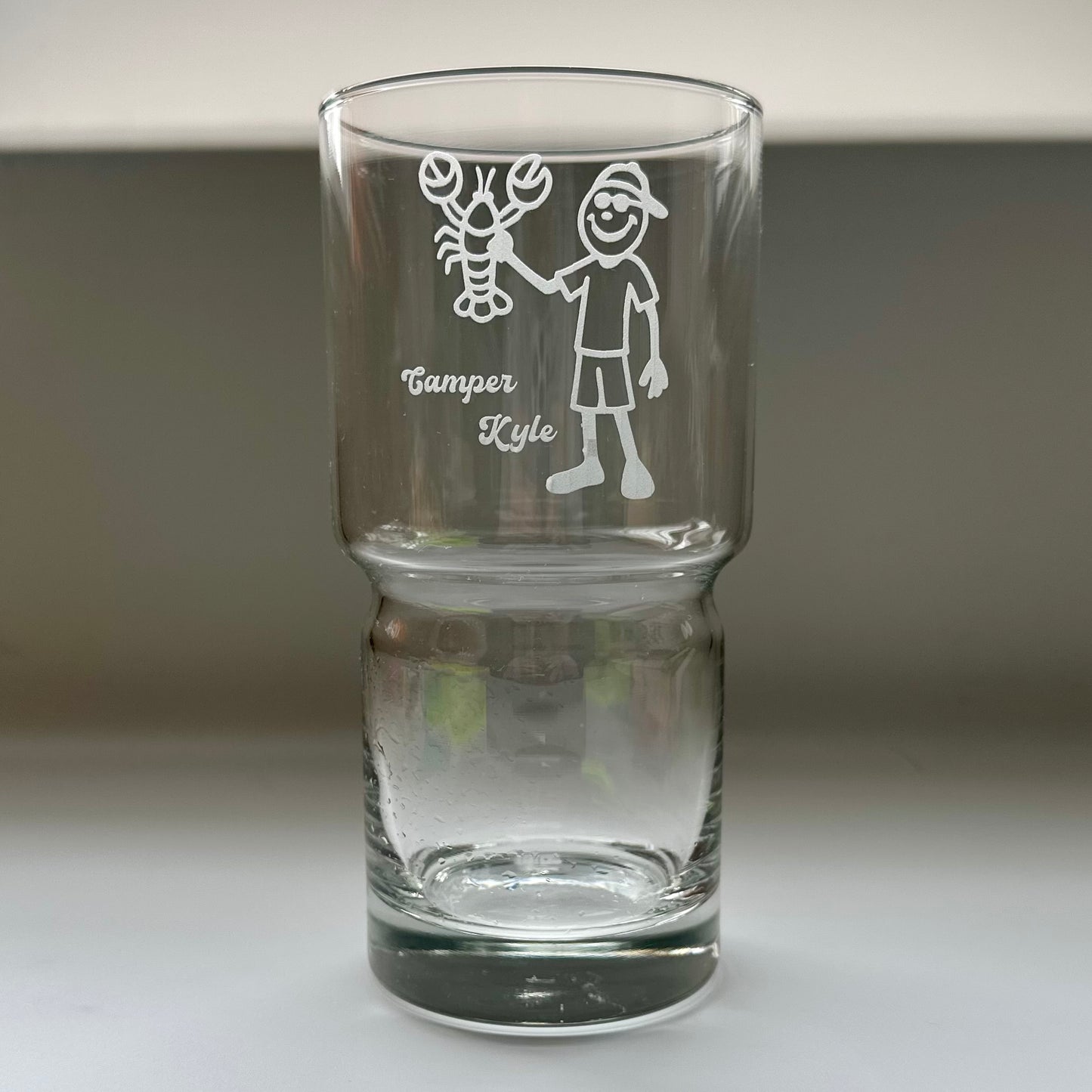 Custom Engraved 20oz Stackable Beverage Glass