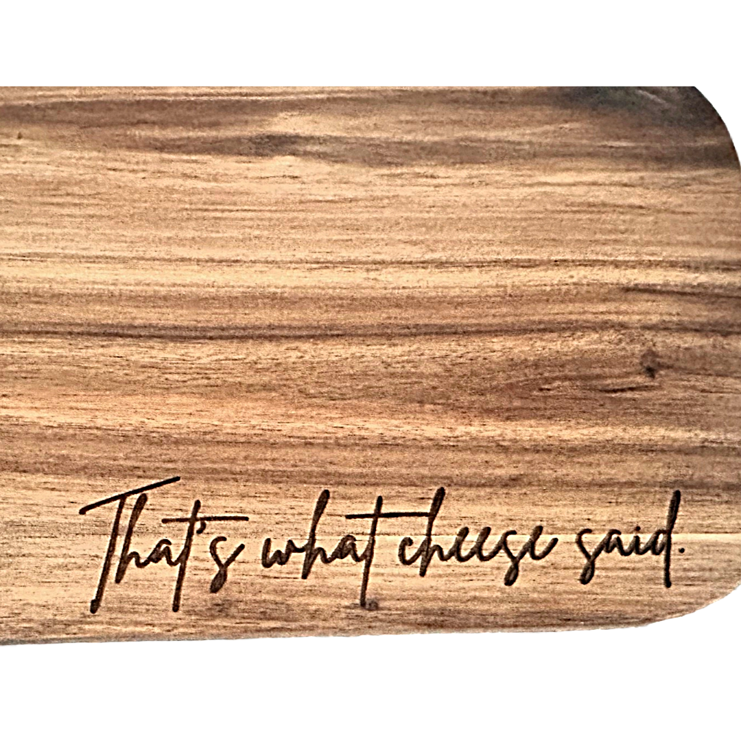 That's What Cheese Said...