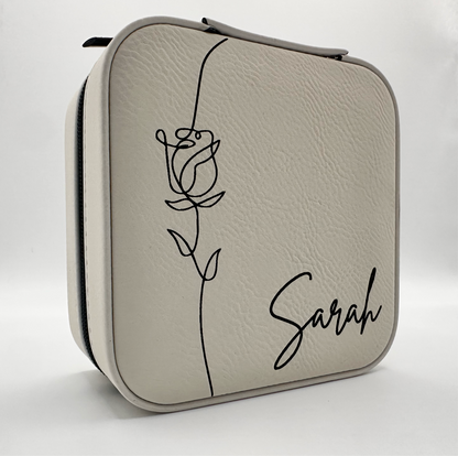 Personalized Travel Jewelry Box 