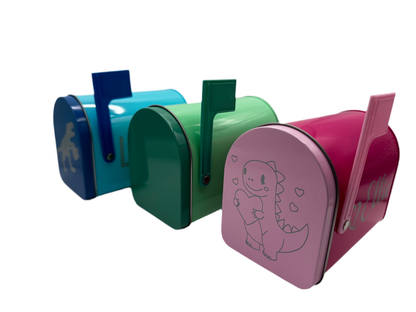 Personalized Kids Tin Mailbox