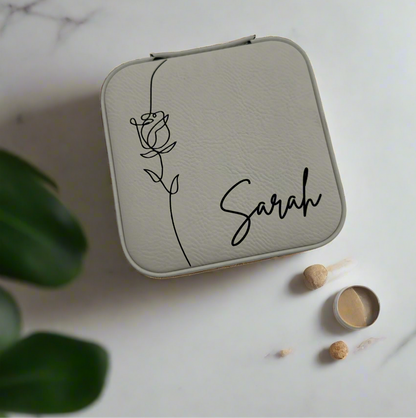 Personalized Travel Jewelry Box 