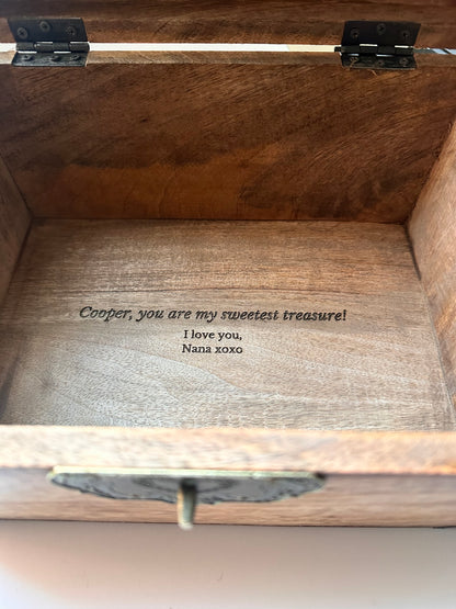 Personalized Pirate Treasure Box