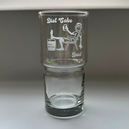 Custom Engraved 20oz Stackable Beverage Glass