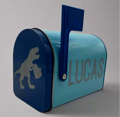 Personalized Kids Tin Mailbox