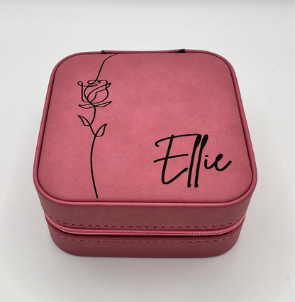 Personalized Travel Jewelry Box 