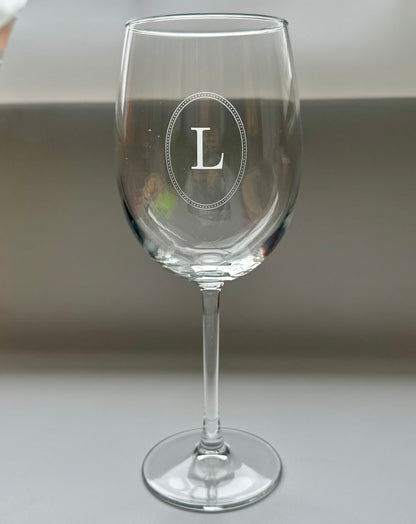 Custom Engraved 19oz Wine Glass