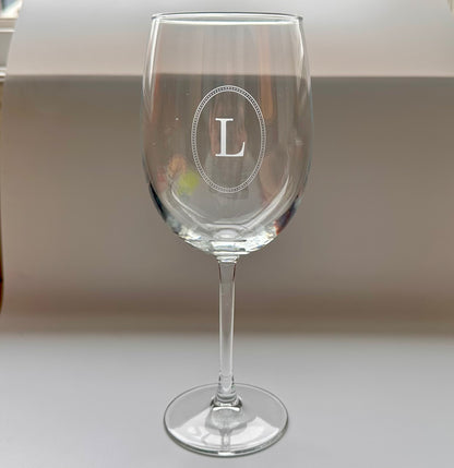 Custom Engraved 19oz Wine Glass