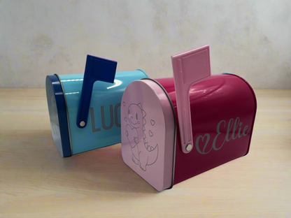 Personalized Kids Tin Mailbox