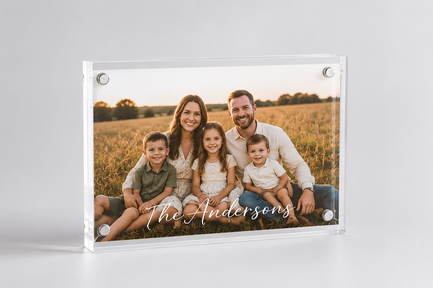 Personalized Acrylic Magnetic Picture Frame | Custom 4x6 & 5x7 Photo Display