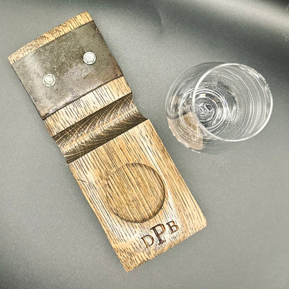 Personalized Whiskey Stave & Glencairn Glass Set