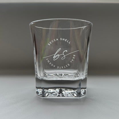 Custom Engraved Rocks Glass