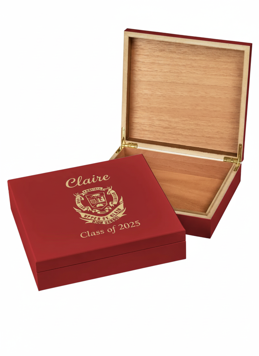 Personalized Cedar-Lined Valet Box (Medium or Large)