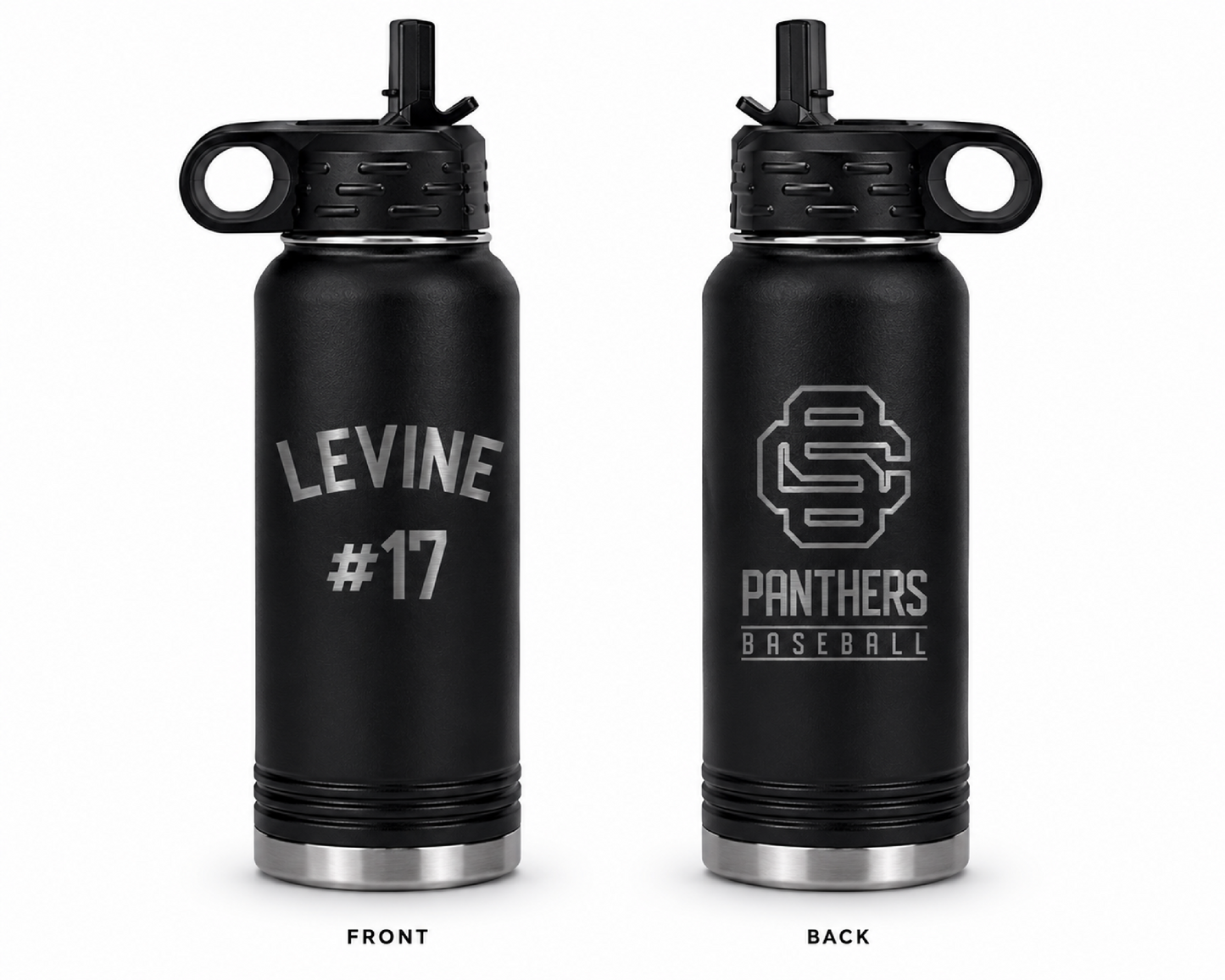 USC Panthers Baseball Water Bottle