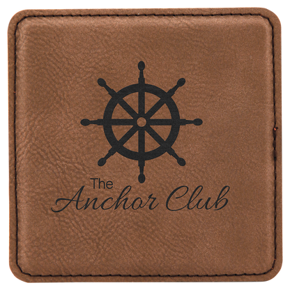 Custom Leather Coasters