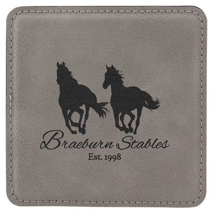 Custom Leather Coasters