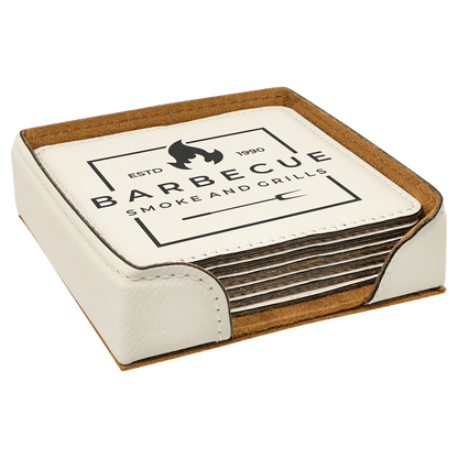 Custom Leather Coasters